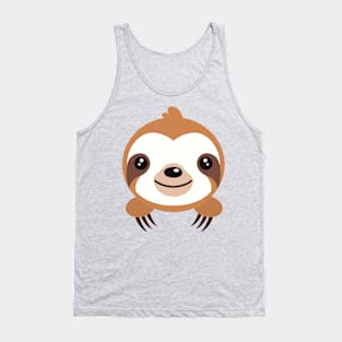 Sloth Face Tank Top